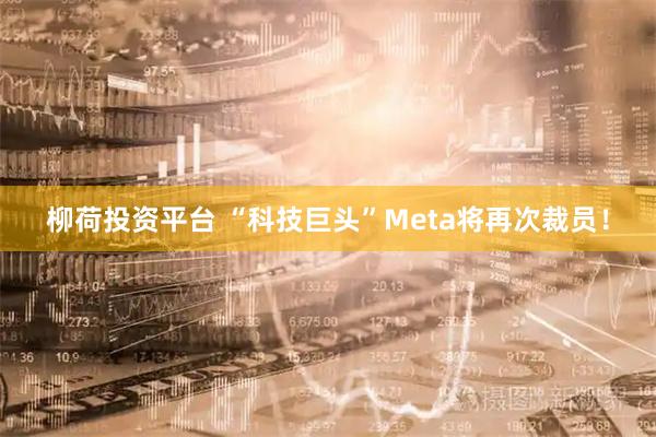 柳荷投资平台 “科技巨头”Meta将再次裁员!